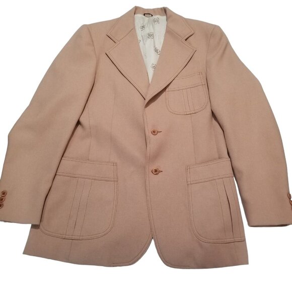 Vintage 1970s LEVI’S Panatela Jacket Sports Coat Size 40 Polyester - Picture 2 of 10